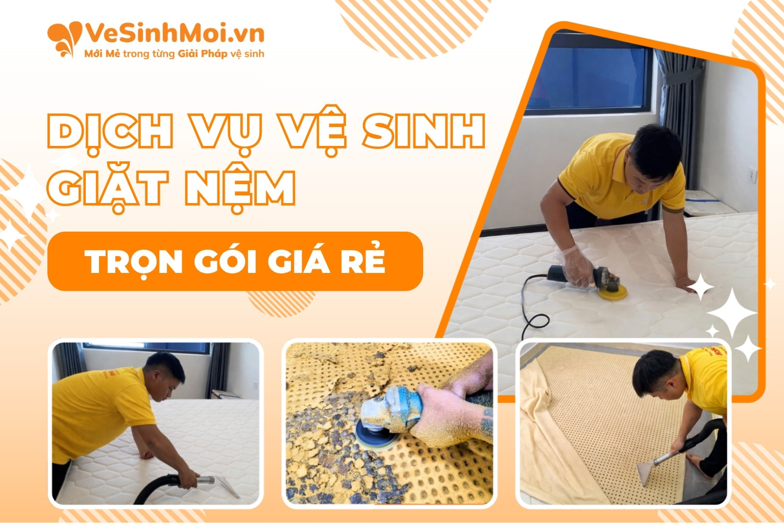 dịch vụ giặt nệm