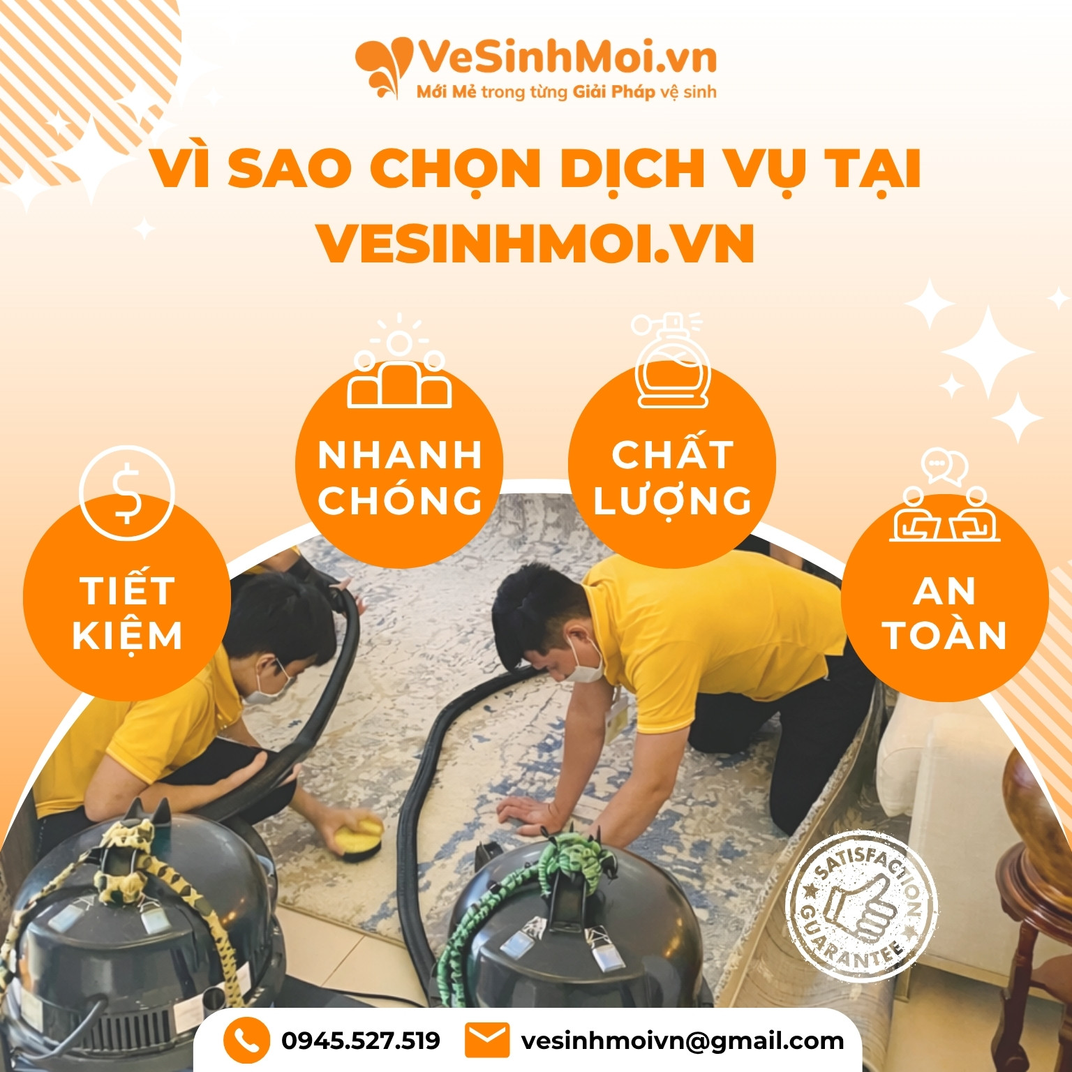 vì sao chọn dịch vụ giặt thảm vesinhmoi