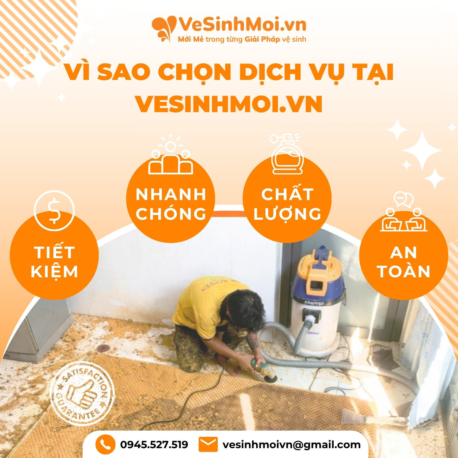 vì sao chọn dịch vụ vệ sinh nệm vesinhmoi