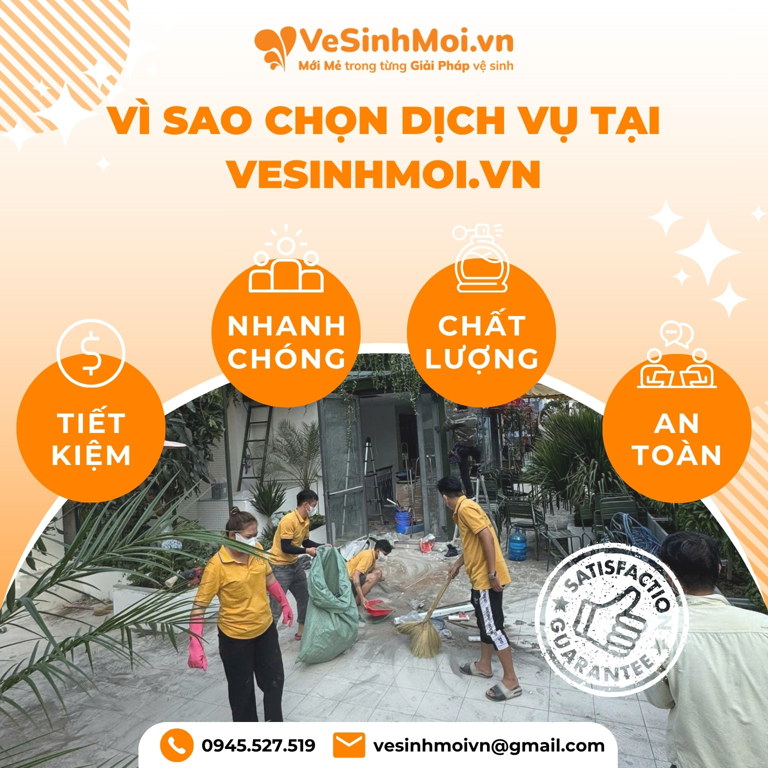 vì sao chọn vệ sinh nhà sau xây dựng vesinhmoi